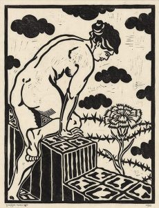 Γυμνό με γαρύφαλλο