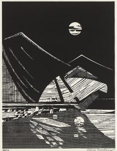 Composition with moon