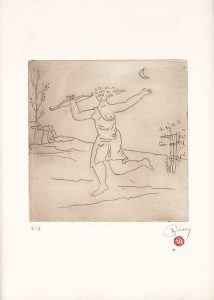 “Female figure with a bow”