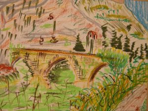 Landscape with a bridge