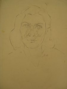 Portrait of a female figure (recto/verso)