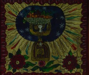 Woman holding basket