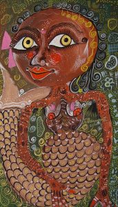 Her glance means doubt