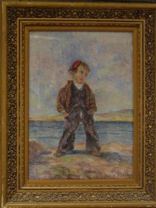 Boy in landscape