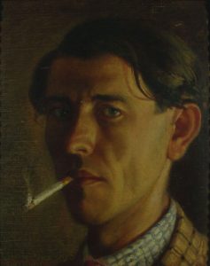 Portrait of a man with a cigarette or “Self-portrat”