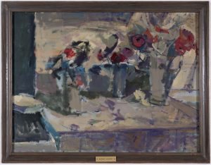 “The dream” or “Still life-Flowers on table”