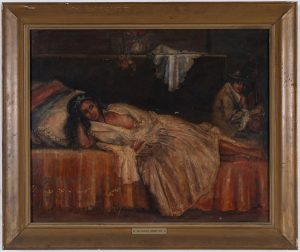 Female figure and musician