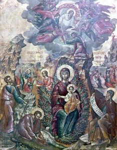 «Η Θεοτόκος και η Φλεγομένη και μη καιομένη βάτος»