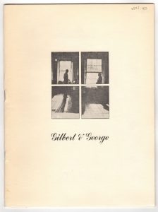 “Gilbert & George”, Εκδόσεις Τσάμπα, Σάμη – Κεφαλονιά, 1980.