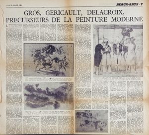 Gros, Géricault, Delacroix, precurseurs de la peinture moderne