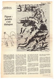 Pignon: peindre c’est dialoguer