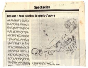 “Dessins: deux siècles de chefs-d’oeuvre”