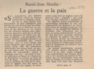“Raoul-Jean Moulin. La guerre et la paix”