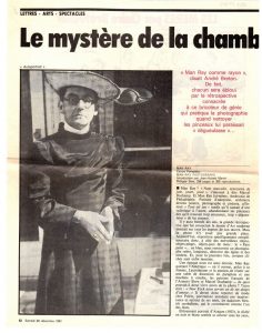 “Le mystère de la chambre noire”