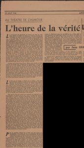 “L’ heure de la verité- Le vaisseau fantome”