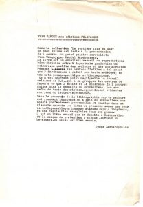 “Yves Tanguy aux éditions Filipacchi”