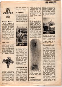 Sur les cimaises