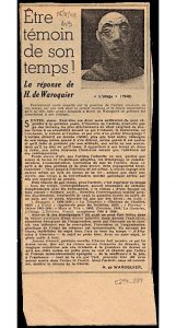 Être témoin de son temps!