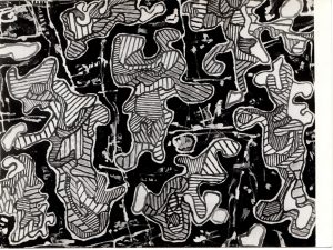 Αναπαραγωγή έργου του J. Dubuffet “Exploits et Gloires”