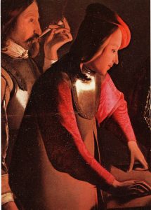 Αναπαραγωγή έργου “Les jouers de dés” (λεπτομέρεια)