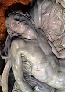 Αναπαραγωγή έργου “La Pietà” (λεπτομέρεια)