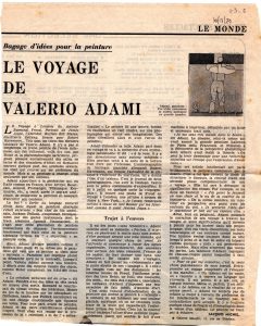 “Le voyage de Valerio Adami”