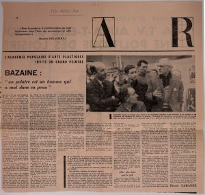 «Bazaine: un peintre est un homme qui a mal dans sa peau»