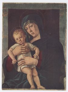 Αναπαραγωγή έργου του G. Bellini «Madonna col Bambino»