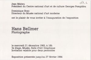 Έκθεση “Hans Bellmer. Photographe”