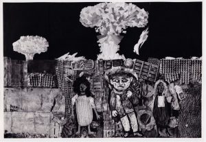 Αναπαραγωγή έργου του A. Berni «Le monde promis a Juanito Laguna»