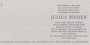 Έκθεσεις του Julius Bissier