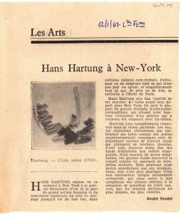 “Hans Hartung à New York