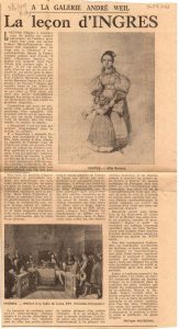 “La leçon d’ Ingres”