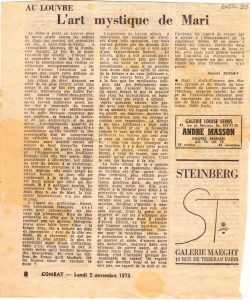 “L’ art mystique de Mari”