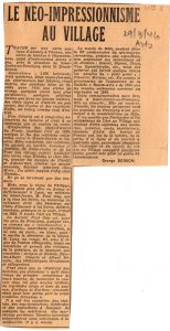“Le neo-impressionnisme au village”