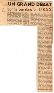 Un grand débat sur la peinture en URSS”