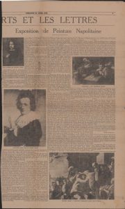 “Exposition de la peinture Napolitaine”