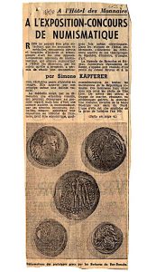 A l’exposition-concours de numismatique