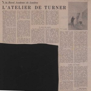 “L’ atelier de Turner”
