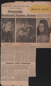 Jean Cocteau commente les chefs d’ oeuvre du musée de Dresde. Pinturicchio, Rembrandt, Vermeer, Picasso