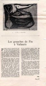 “Les gouaches de Fin à Vallauris”