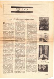 “L’ art tchécoslovaque aujourd’ hui”