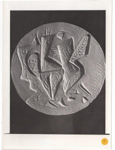 Αναπαραγωγή έργου του Δ. Φερεντίνου “Rencontre à l’espace”.