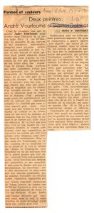 “Deux peintres: André Vourloumis et Stavros Dalakos”