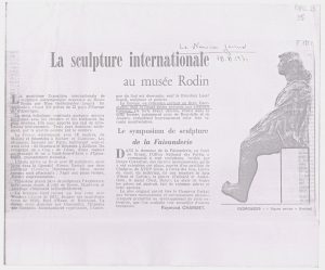 “La sculpture internationale au Musée Rodin”