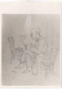 Αναπαραγωγή έργου “Ο Γεώργιος Ιακωβίδης το απομεσήμερο απέναντι στο Πολυτεχνείο”