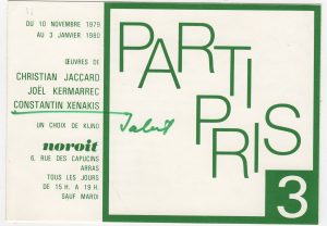 Έκθεση “Partis Pris”