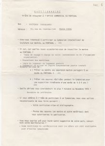 Ερωτηματολόγιο του Εμπορικού Συλλόγου Πορτογαλίας