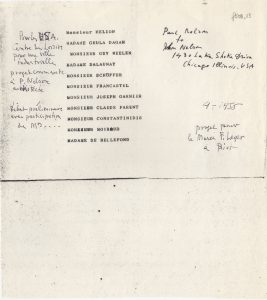 Λίστα συμμετεχόντων στη διοργάνωση του Musée F. Léger