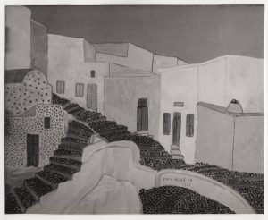 Αναπαραγωγή έργου “Σταυροδρόμι στη Σαντορίνη”